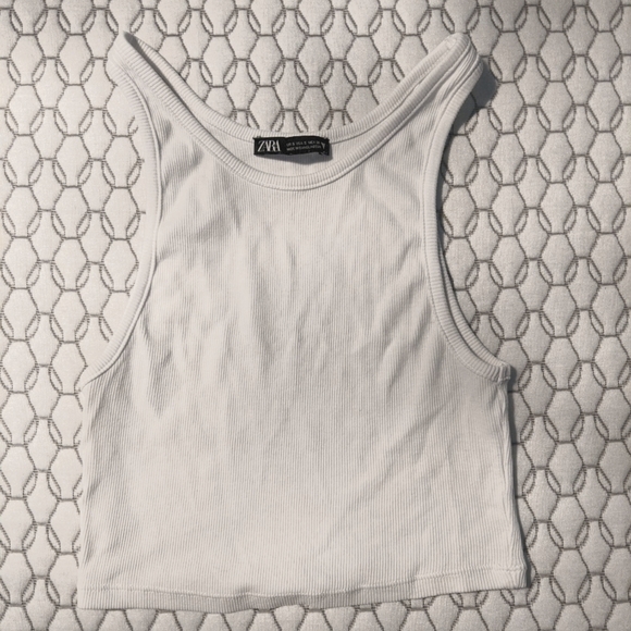 Zara White Tank Top Small - Picture 1 of 3